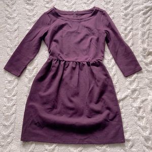 LOFT petite purple A-line mini dress